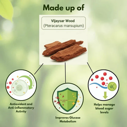 Vijaysaar Wood Herbal Glass