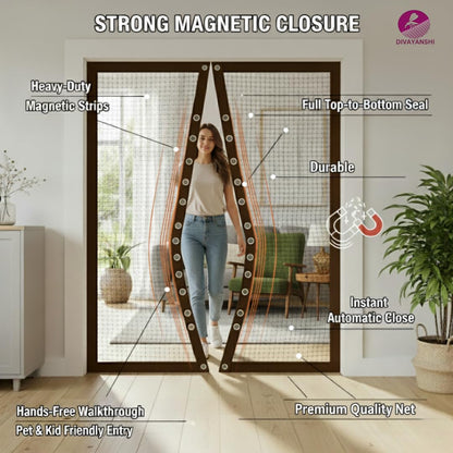 Magnetic Mosquito Net Curtain – Auto Close, Hands-Free, Easy Install
