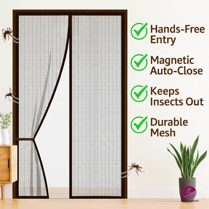 Magnetic Mosquito Net Curtain – Auto Close, Hands-Free, Easy Install