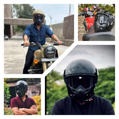 Goggle Mask Anti Scratch UV Protective Open Face & Eyewear Windproof Dirt Shield Adjustable Strap Soft Foam Padded Detachable