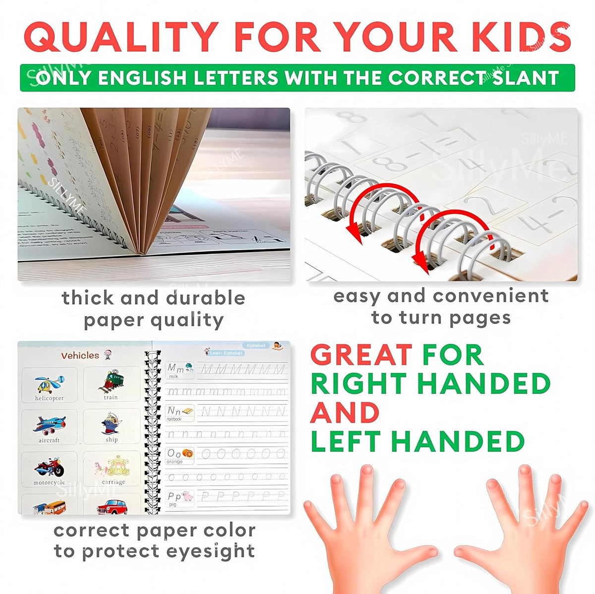 Premium WriteNest™ Magic Book (4 Set) + Free Pen (5 Riflle Included)