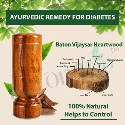 Vijaysaar Wood Herbal Glass