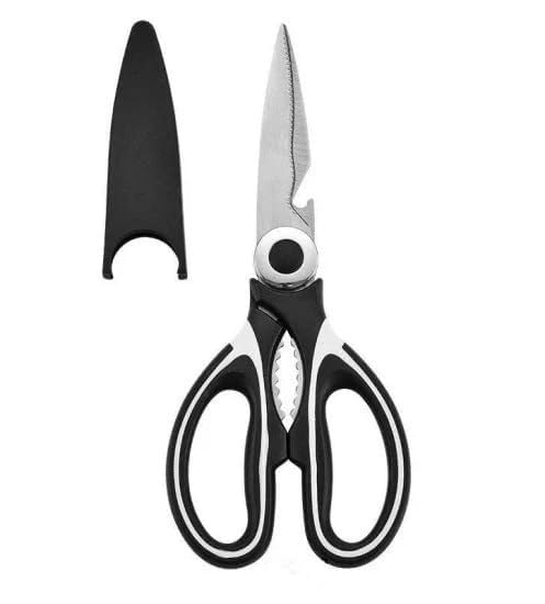 Multifunctional Stainless Steel Kitchen Shears with Protective Cover